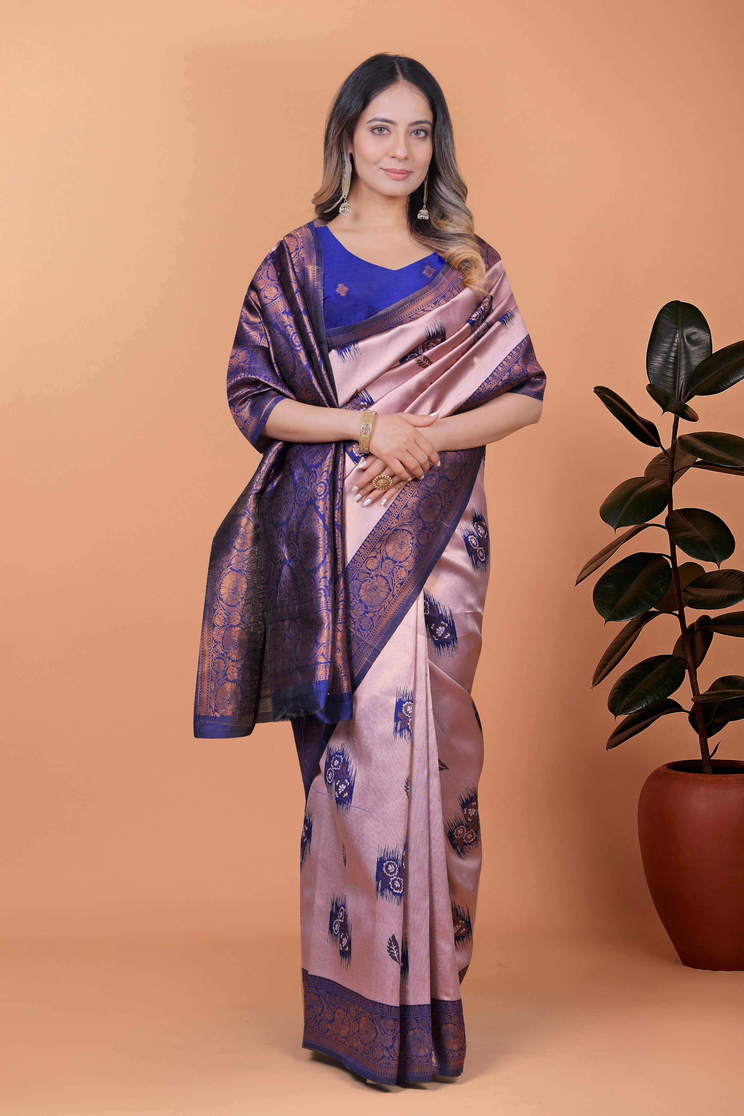 Banarasi Silk Saree with Zari Embellishment with 8 color option ✨💙💚